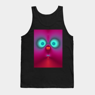 Cute fractal face four Tank Top